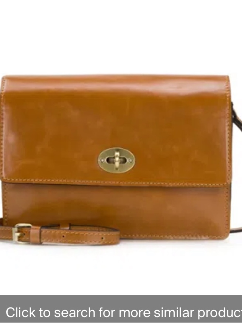 Patricia Nash Vintage Tan Leather Crossbody Bag & 4 tone guitar strap - Picture 2 of 11